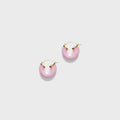Anni Lu Big Swell Hoops Earrings - Rose Blush