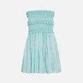 Azeeza Anya Raw Silk Dress - Sky