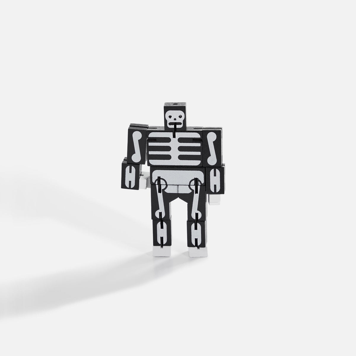Areaware Cubebot Micro Skeleton - Black / White