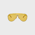 The Attico Amelia Sunglasses - Silver / Yellow