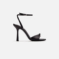 Alexander Wang Dahlia 105 Bow Sandal - Satin Black