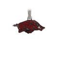 GLD Promo Sets - NCAA Arkansas Razorbacks Logo in White Gold
