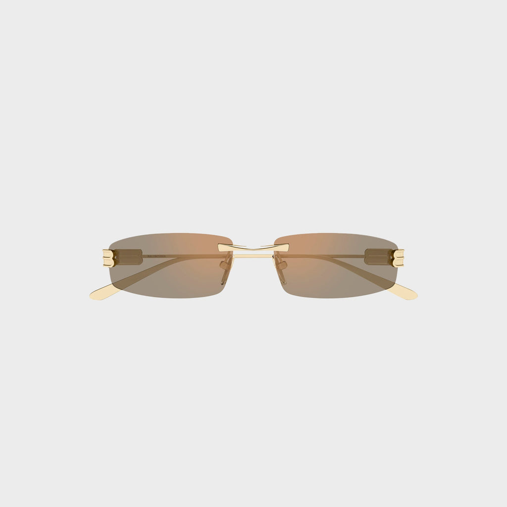 Balenciaga Metal Sunglasses - Gold / Pink