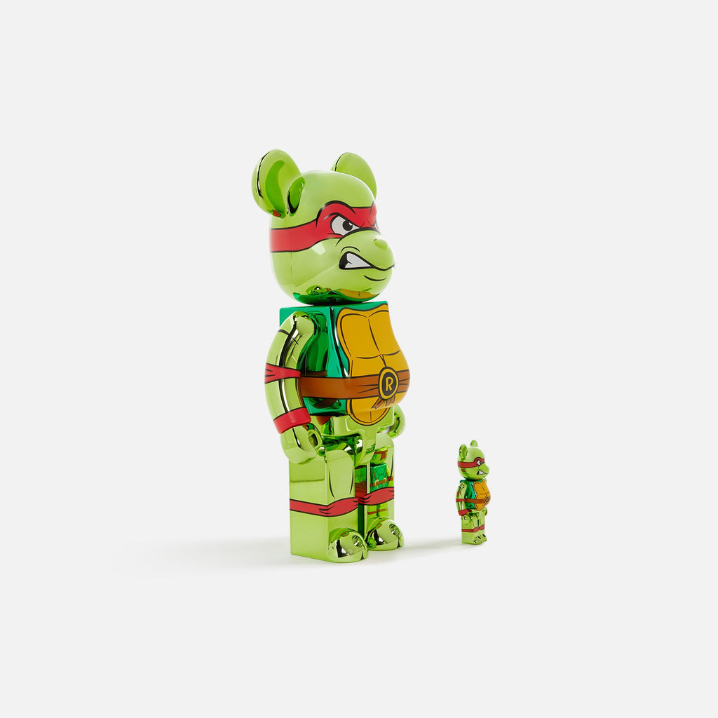 Medicom Toy BE@RBRICK x Teenage Mutant Ninja Turtles Raphael Chrome Ver. 100% & 400%