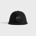 Brain Dead Flannel Logo Head Six Panel Cap - Black