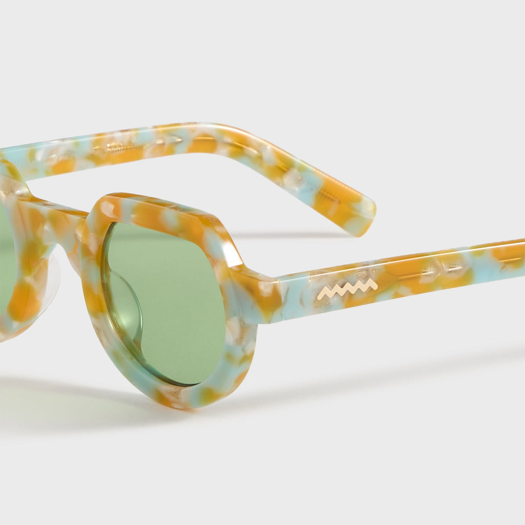 Brain Dead Tani Post Modern Primitive Eye Protection Sunglasses - Gold Granite