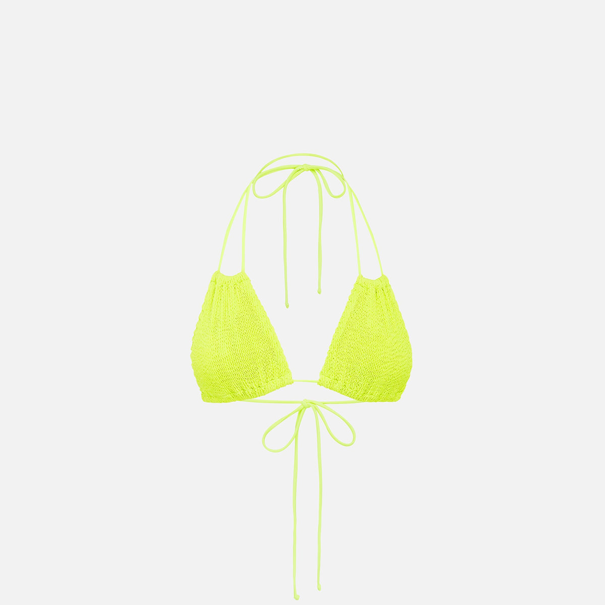 Bond Eye Andy Triangle Bikini Top - Sunny Lime Eco