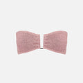 Bond Eye Blake Bandeau Bikini Top - Blush Lurex