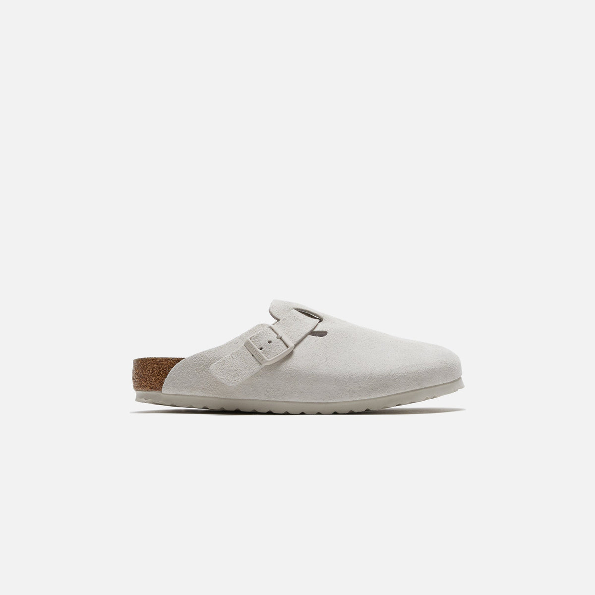Birkenstock Boston Antique Suede - White