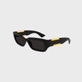 Bottega Veneta Squared Sunglasses - Black / Grey
