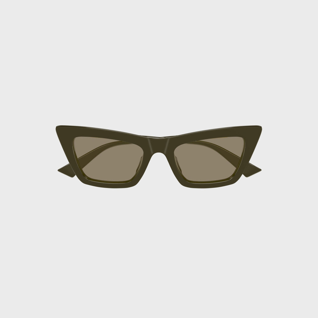 Bottega Veneta Cat-Eye Sunglasses - Green / Brown