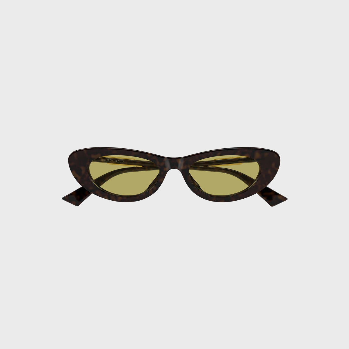 Bottega Veneta Snap Cat-Eye Sunglasses - Havana / Yellow