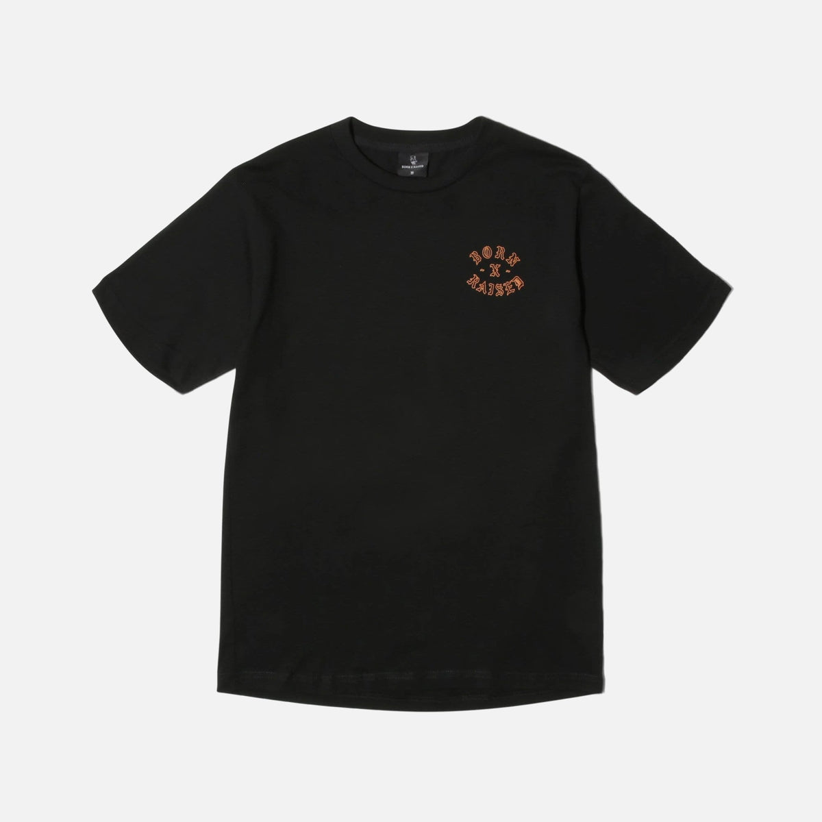 Born x Raised Rocker Crew Neck Tee - Black / Orange