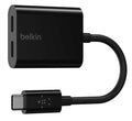 Belkin CONNECT USB-C Audio + Charge Adapter - F7U081BTBLK - image 1