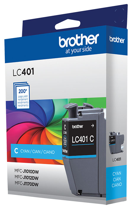 Brother Standard-Yield Cyan Ink Cartridge - LC401CS - image 3