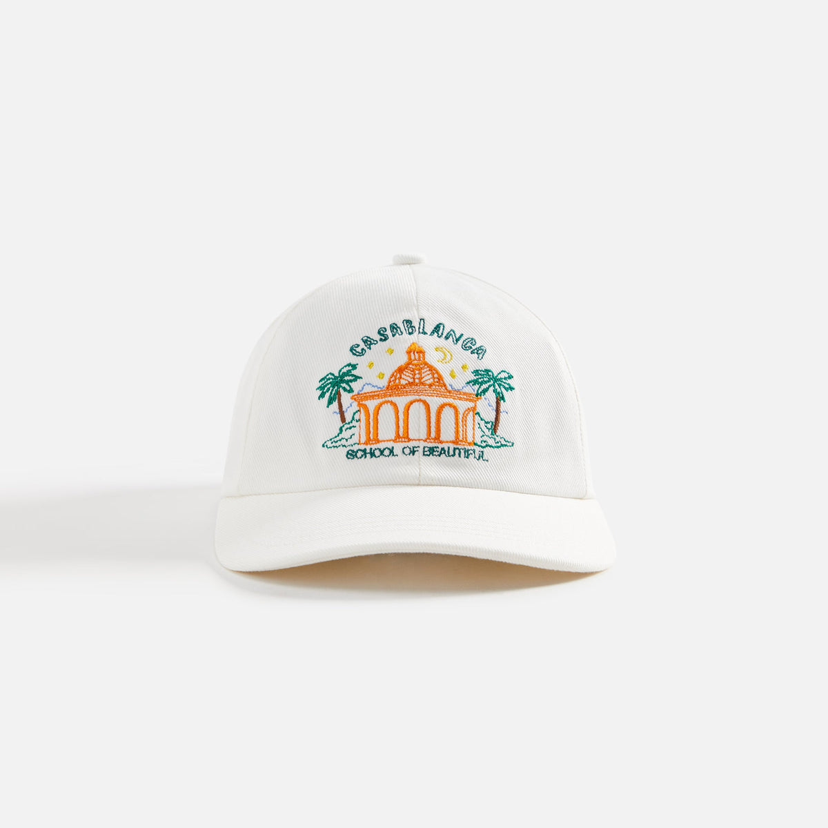 Casablanca School of Beautiful Embroidered Cap - White