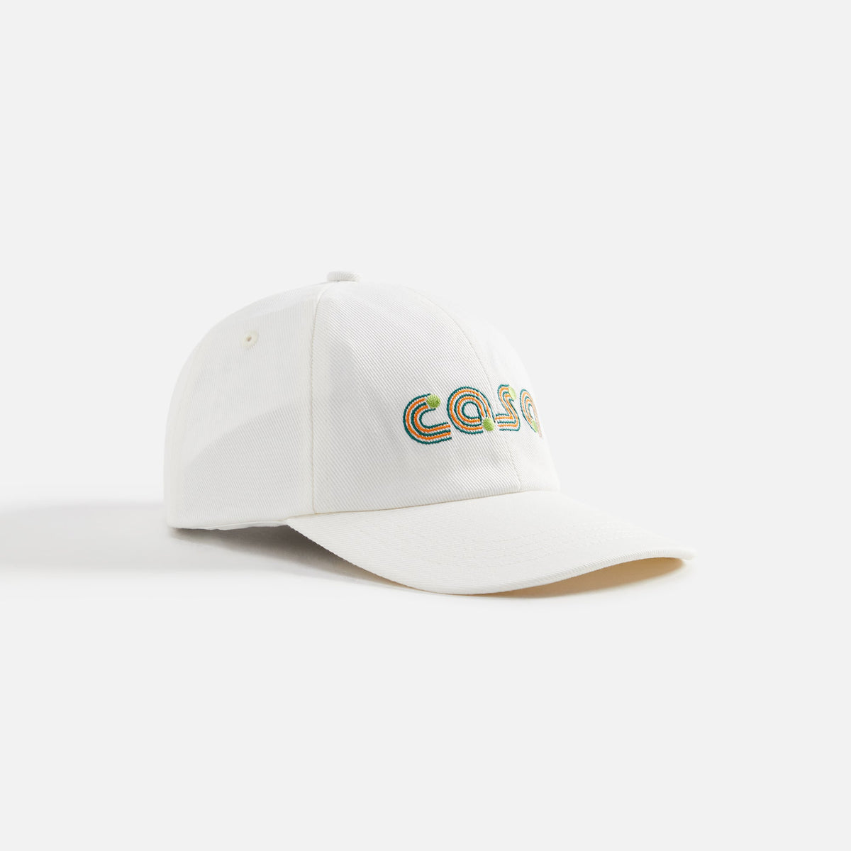 Casablanca Jeu De Tennis Embroidered Cap - White