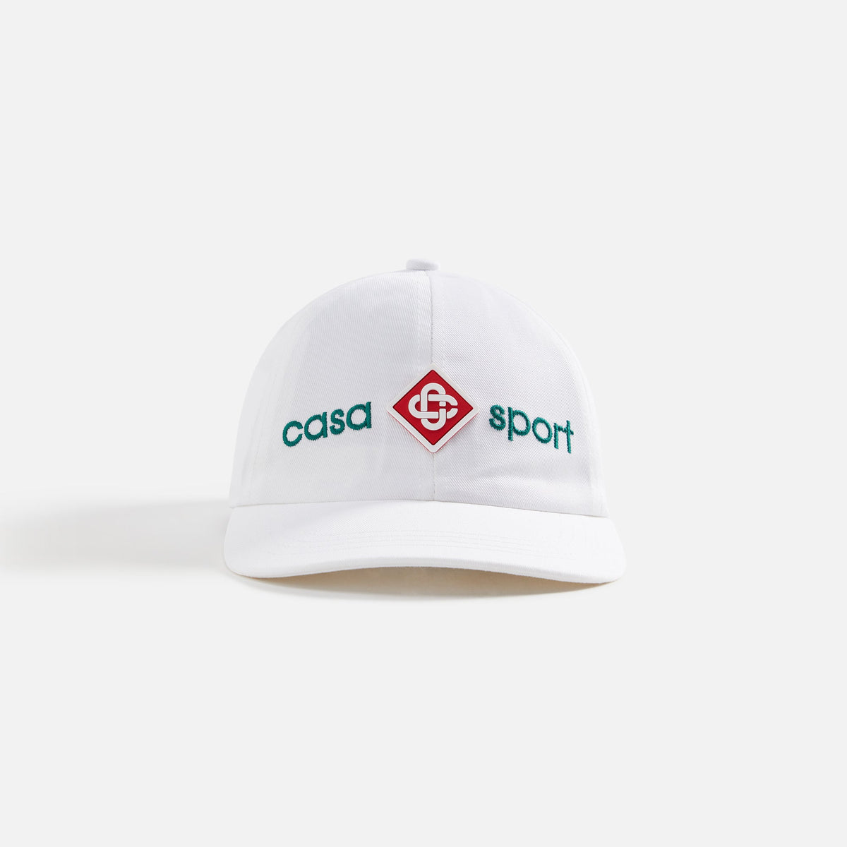 Casablanca Casa Sport Logo Embroidered Cap - White