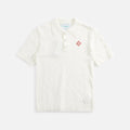 Casablanca Checked Yoke Boucle Polo - White