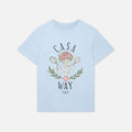 Casablanca Casa Way Printed Tee - Pale Blue