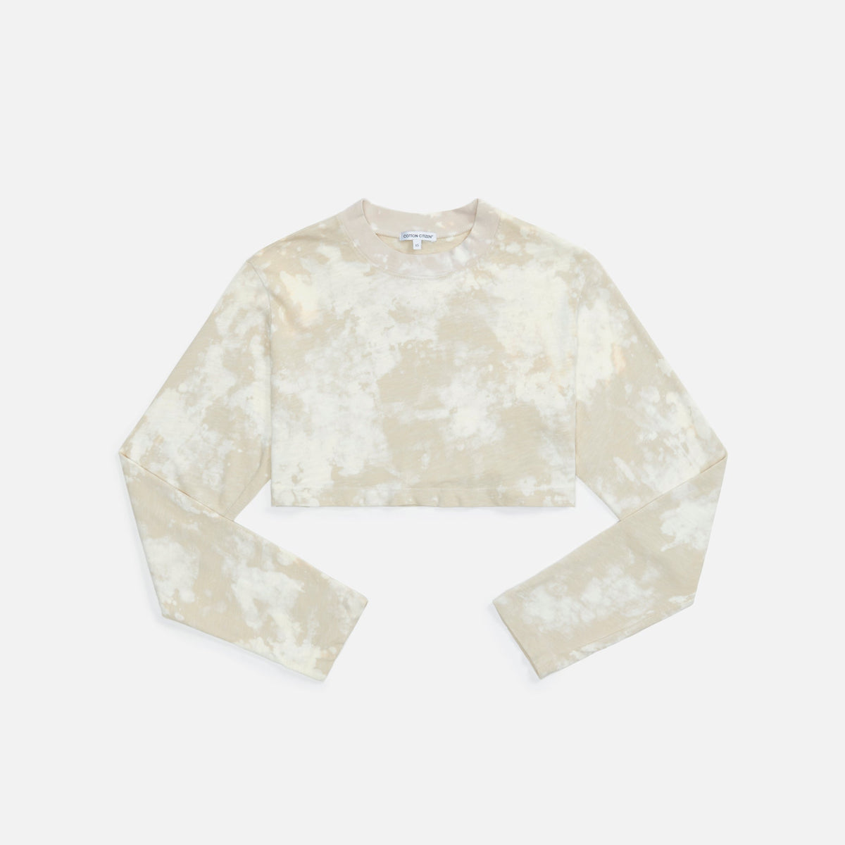Cotton Citizen Tokyo Crop L/S - Oatmeal Splatter