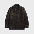 CDG Homme Deer Skin Leather Jacket - Black