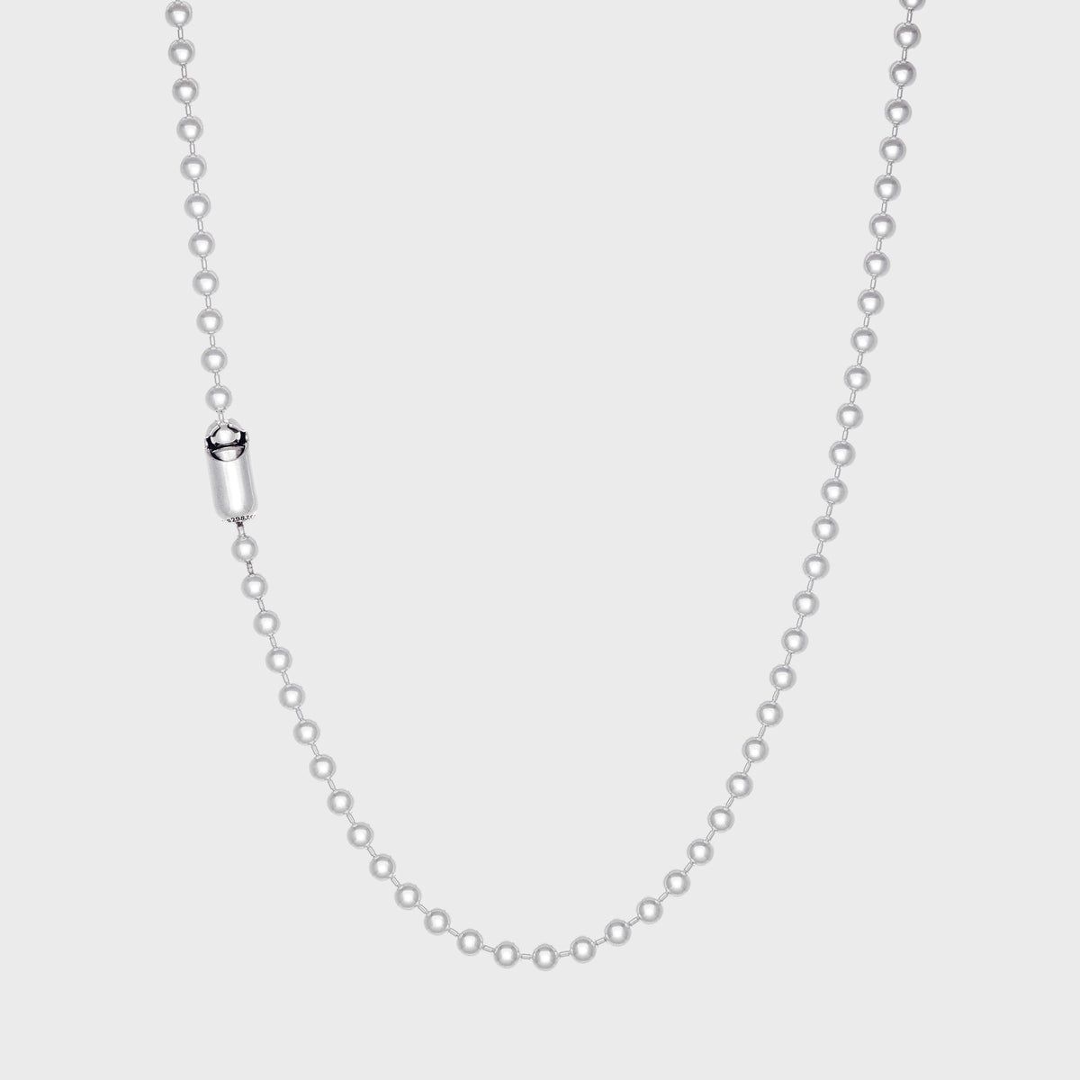 GOOD ART HLYWD Rosette Poplock Necklace - Silver