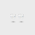 Crystal Haze Pear Shaped Studs - Clear