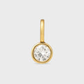 Crystal Haze Round Charm - Clear