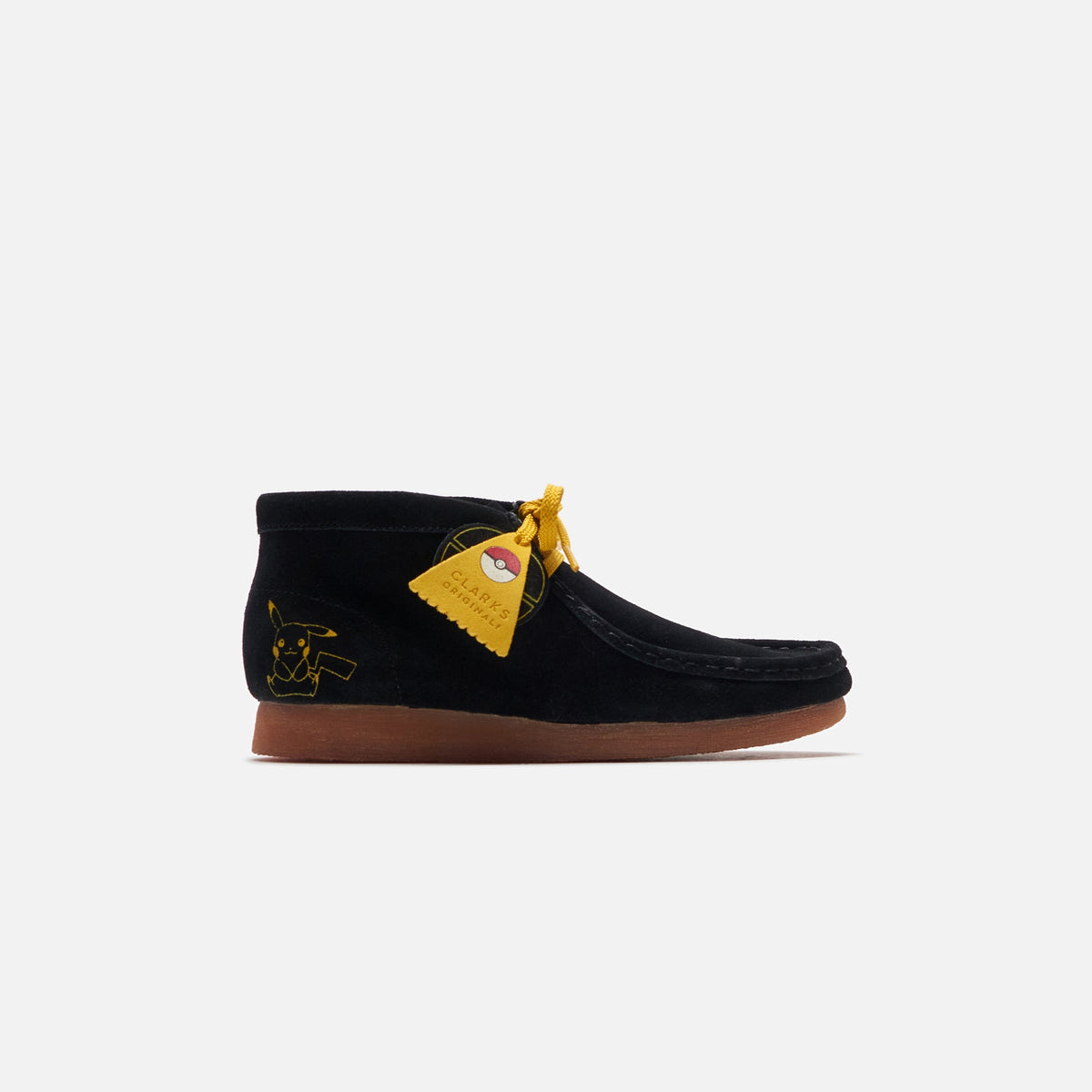 Clarks Grade School Wallabee Mist - Black Print