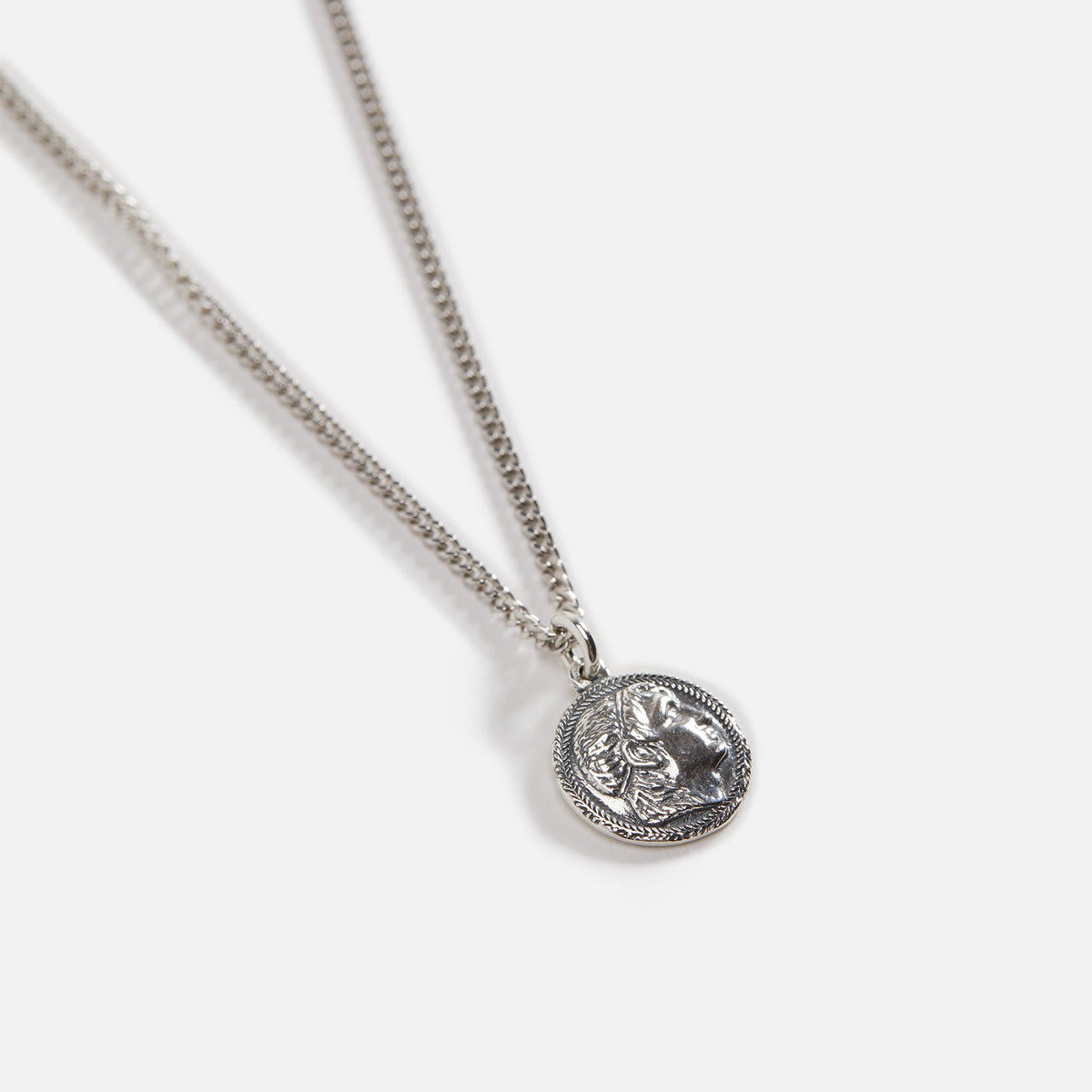 Emanuele Bicocchi Caesar Coin Pendant - Silver