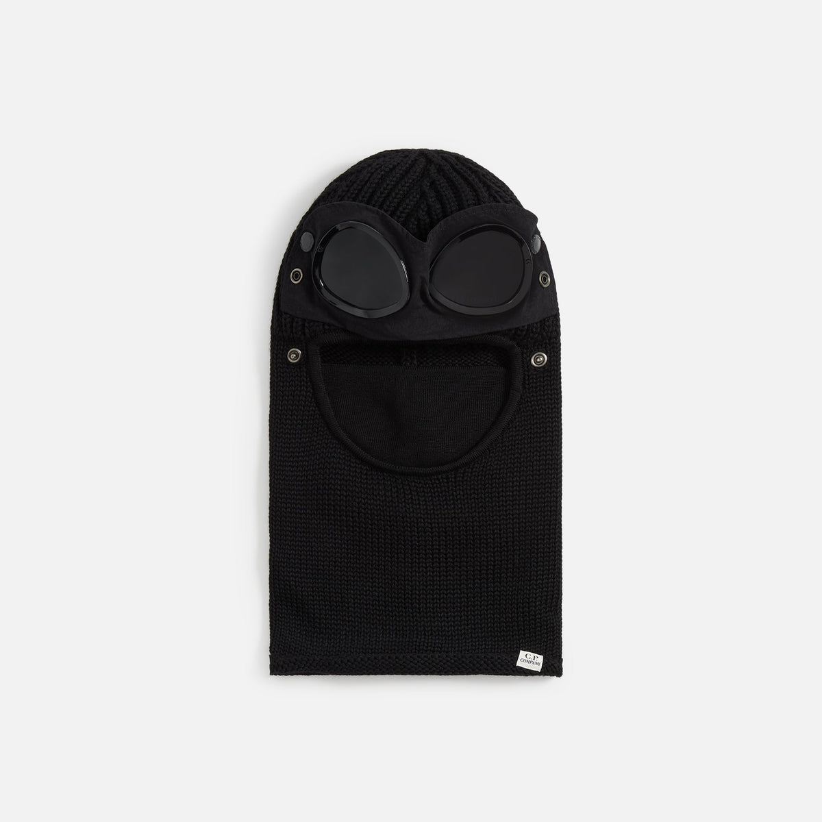 C.P. Company Extrafine Merino Wool Goggle Balaclava - Black