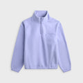 vowels Fleece Quarter Zip - Purple