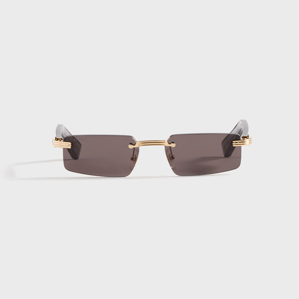 Cartier Rectangular Sunglasses - Black / Gold
