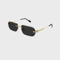 Cartier Square Sunglasses - Gold / Grey