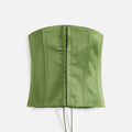 Danielle Guizio Satin Corset - Jardin