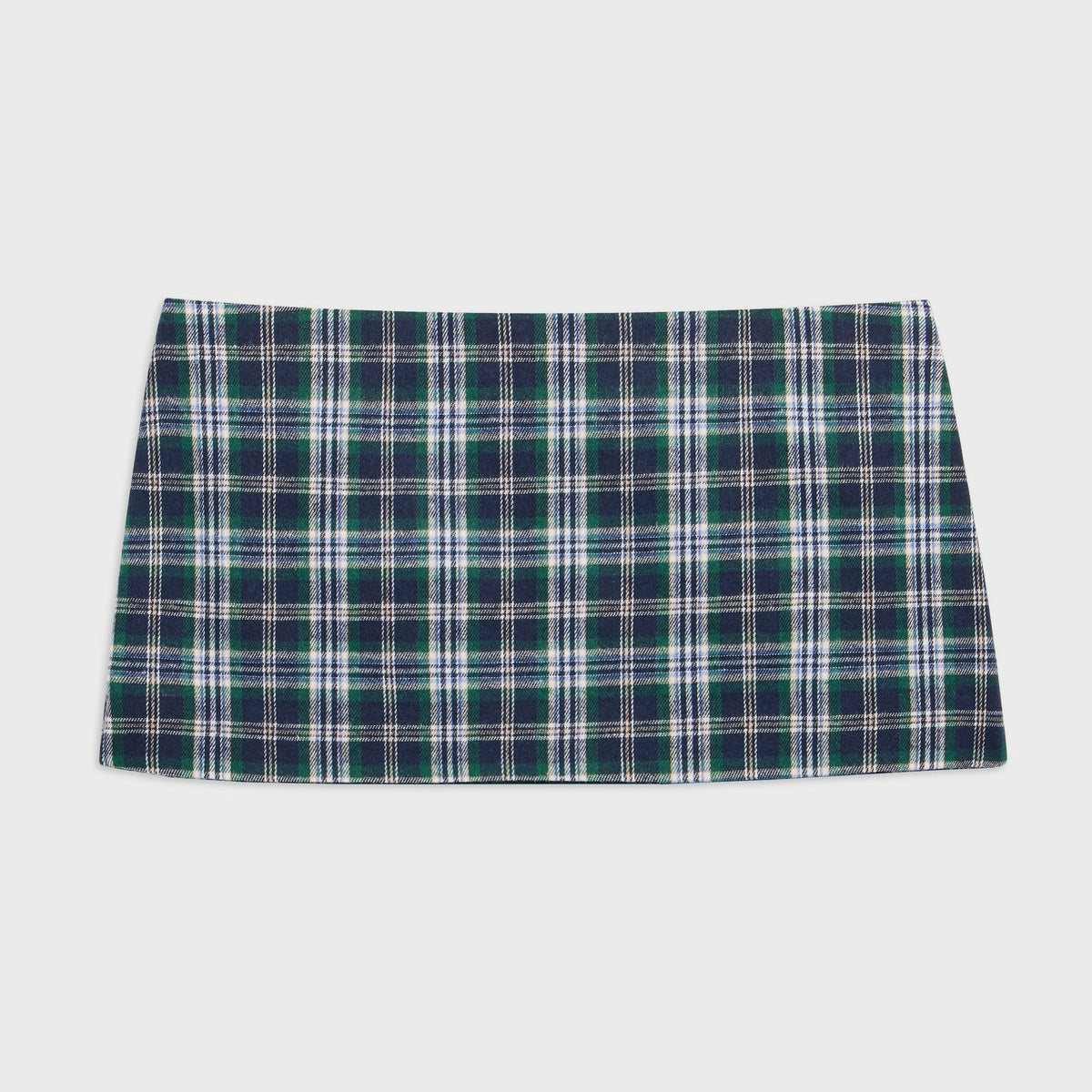 GUIZIO Chamonix Tartan Mini Skirt - Emerald Navy Classic Tartan