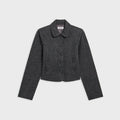 GUIZIO Talia Shrunken Blazer - Dark Grey