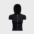 GUIZIO Bella Zip Up Hoodie - Black