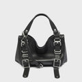 Diesel D One Treated Leather Small Top Handle Bag - Black