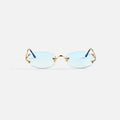 Vintage Frames Aspen Drill Mount 24KT Gold - Blue