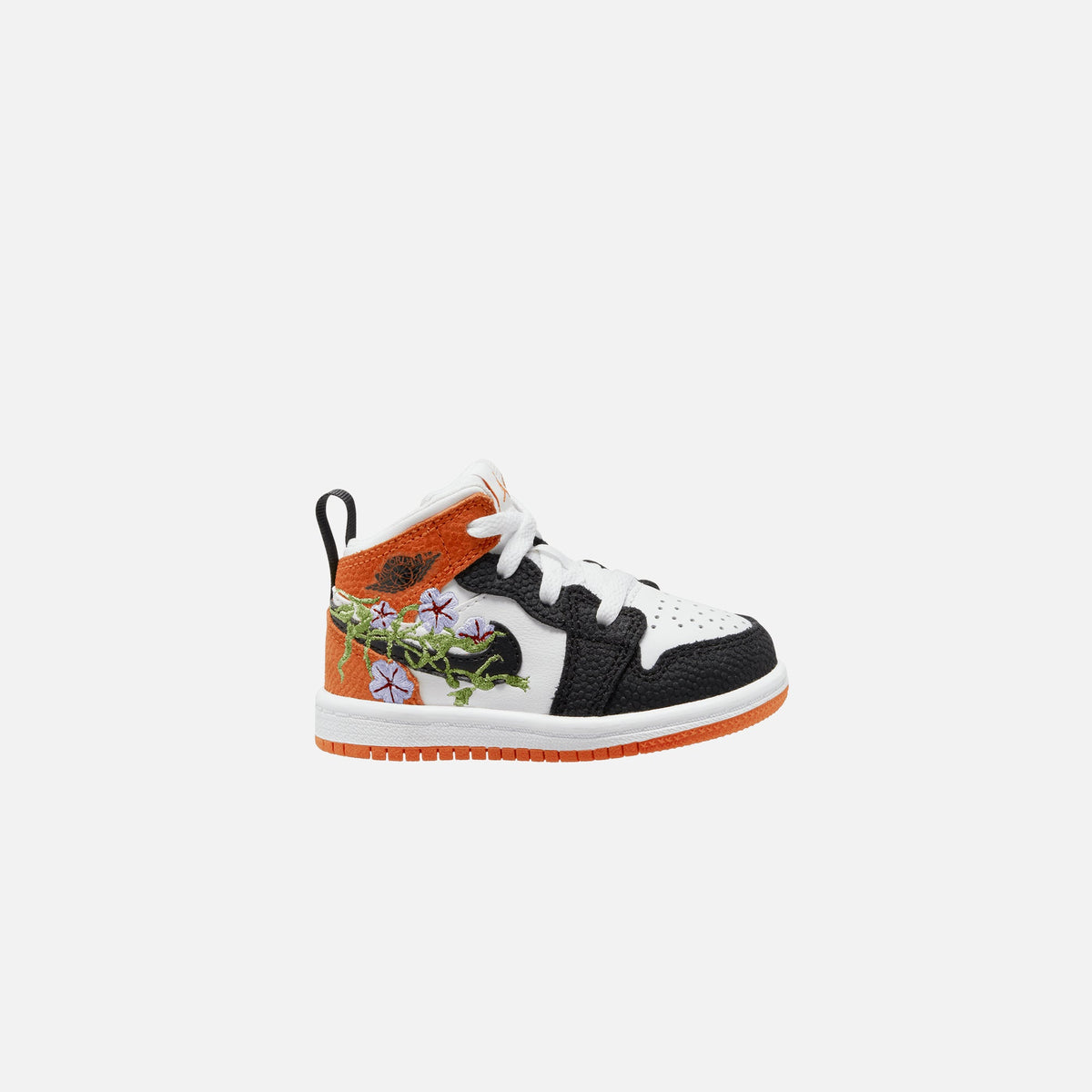 Nike Air Jordan 1 Mid SE - White / Black / Starfish / Vivid Green