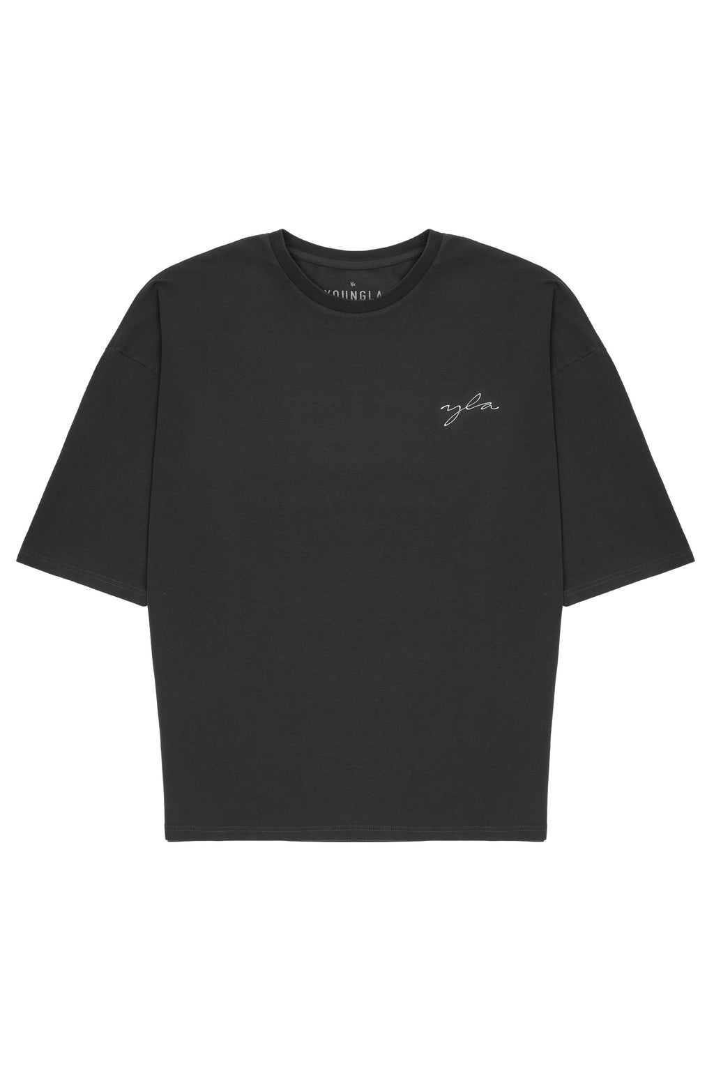 464 Skyline Super Sized Tees - Black Wash / Small