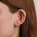 GLD PROMO - WOMEN Double Row Hoop Earrings in Yellow Gold