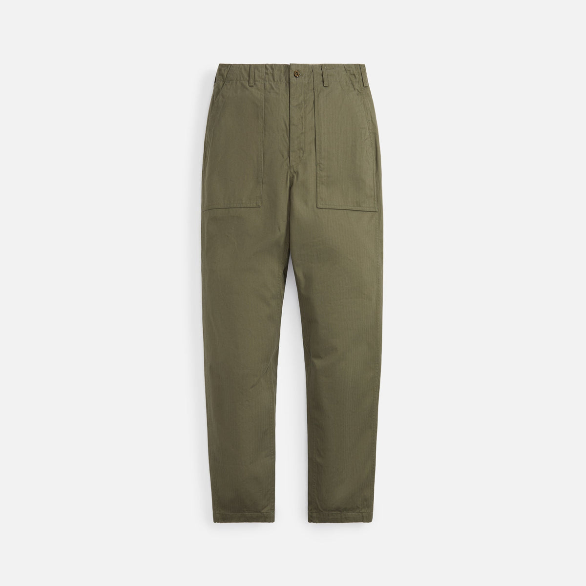 Engineered Garments Fatigue Cotton Herringbone Twill Pant - Olive