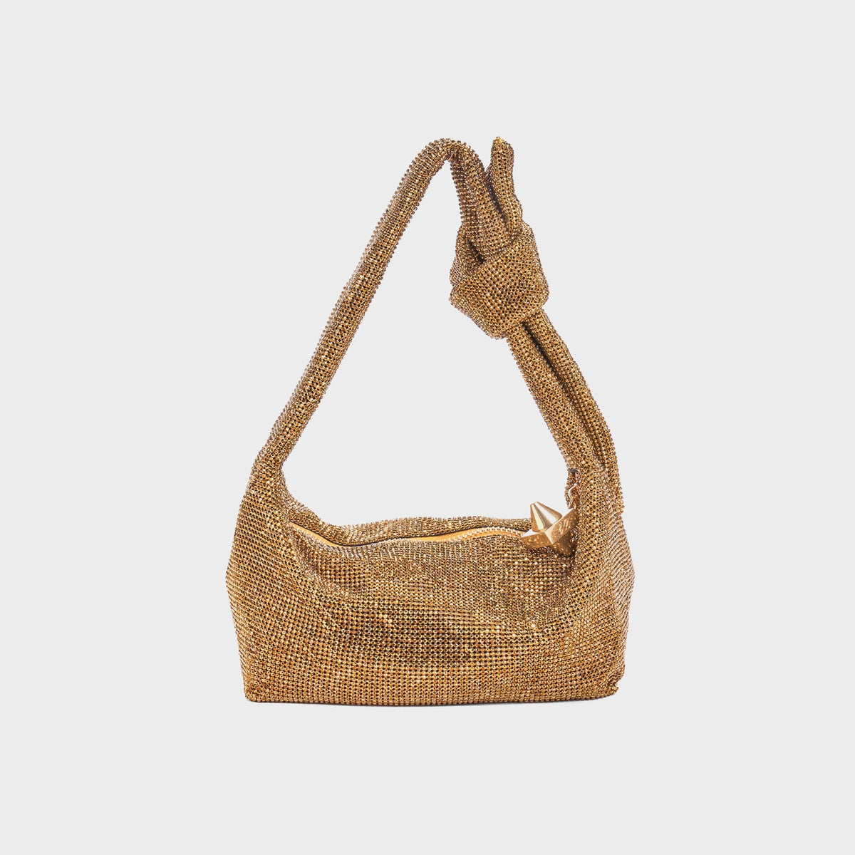 Emm Kuo Waverly Crystal Mesh Mini Hobo Bag - Bronze Swarovski®
