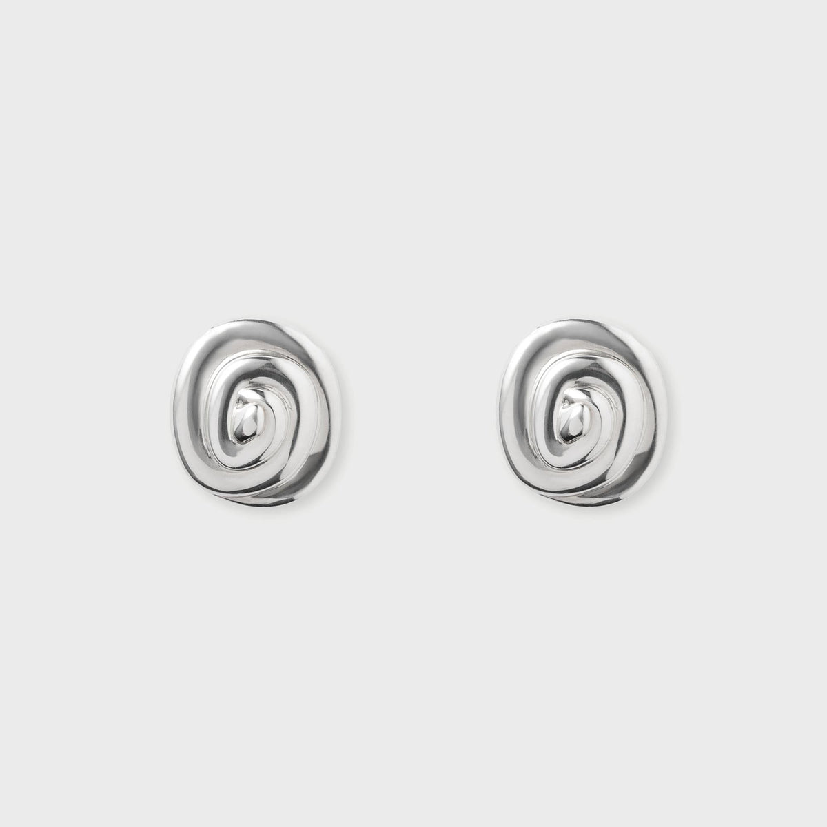 Eliou Marola Spiral Stud Earrings - Silver