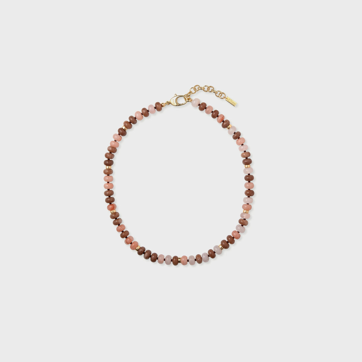 Eliou Diero Necklace - Pink / Brown