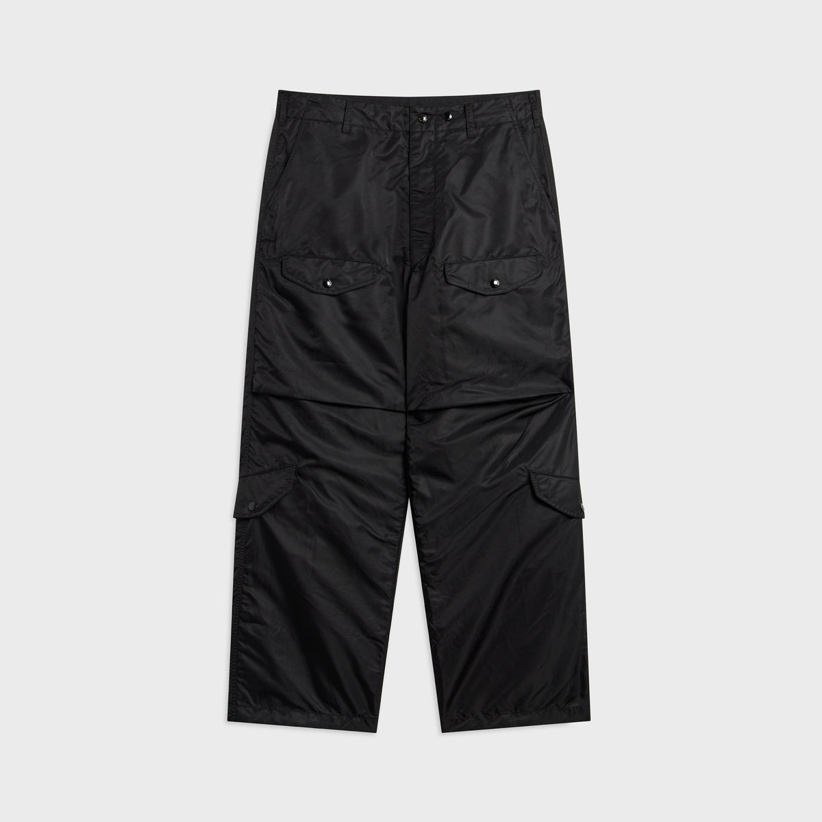Engineered Garments AF Over Pant - Black Flight Satin Nylon