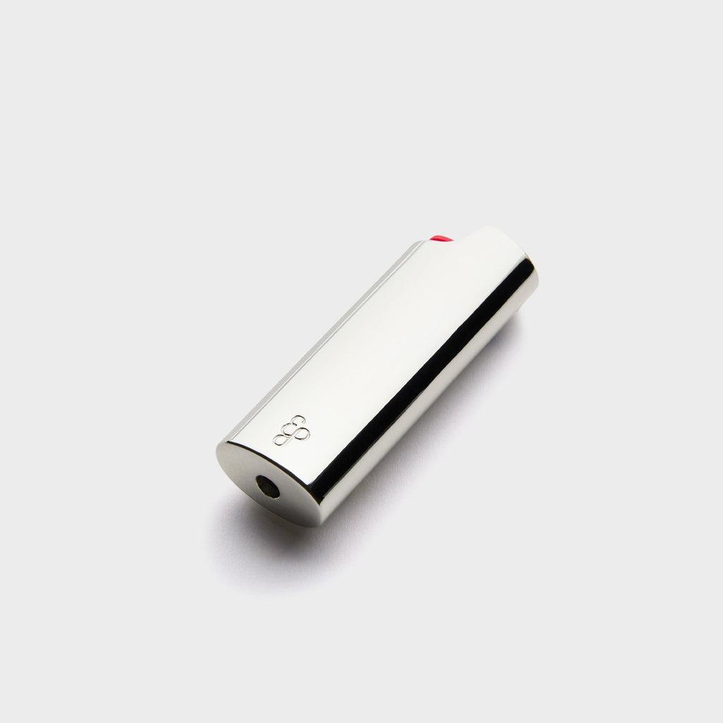 Edie Parker Little Gems Lighter Case - Pink / Silver